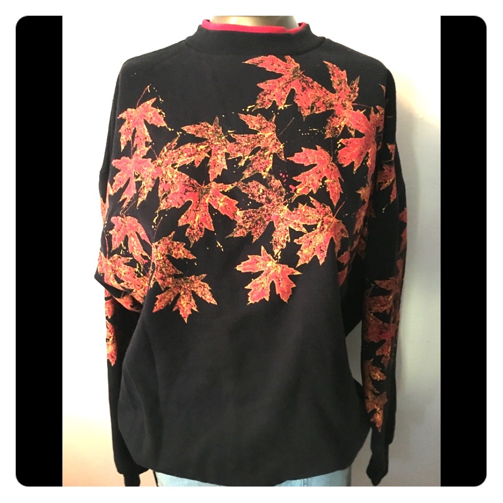 Artisans Designs🍁Autumn Leaves🍁Sweat Shirt L-XL